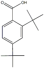 2,4-二叔丁基苯甲酸 结构式