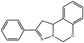 2-phenyl-1,10b-dihydropyrazolo[1,5-c][1,3]benzoxazine 结构式