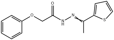 2-phenoxy-N'-[1-(2-thienyl)ethylidene]acetohydrazide 结构式