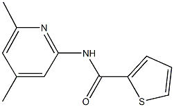 N-(4,6-dimethyl-2-pyridinyl)-2-thiophenecarboxamide 结构式