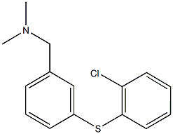 N-{3-[(2-chlorophenyl)sulfanyl]benzyl}-N,N-dimethylamine 结构式