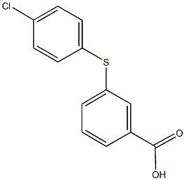 3-[(4-chlorophenyl)sulfanyl]benzoic acid 结构式