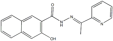 3-hydroxy-N'-(1-pyridin-2-ylethylidene)-2-naphthohydrazide 结构式