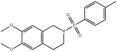 6,7-dimethoxy-2-[(4-methylphenyl)sulfonyl]-1,2,3,4-tetrahydroisoquinoline 结构式