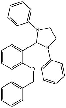 2-[2-(benzyloxy)phenyl]-1,3-diphenylimidazolidine 结构式