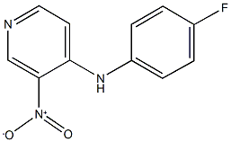 4-(4-fluoroanilino)-3-nitropyridine 结构式