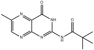 2,2-dimethyl-N-(6-methyl-4-oxo-3,4-dihydro-2-pteridinyl)propanamide 结构式