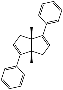 3a,6a-dimethyl-3,6-diphenyl-1,3a,4,6a-tetrahydropentalene 结构式