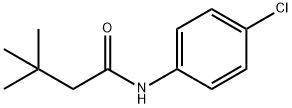 N-(4-chlorophenyl)-3,3-dimethylbutanamide 结构式