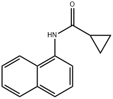 N-(1-naphthyl)cyclopropanecarboxamide 结构式