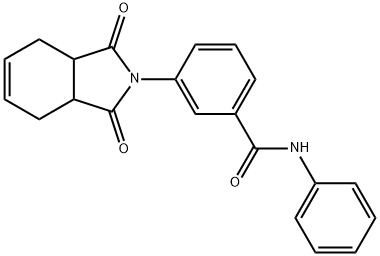 3-(1,3-dioxo-1,3,3a,4,7,7a-hexahydro-2H-isoindol-2-yl)-N-phenylbenzamide 结构式