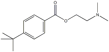 2-(dimethylamino)ethyl 4-tert-butylbenzoate 结构式