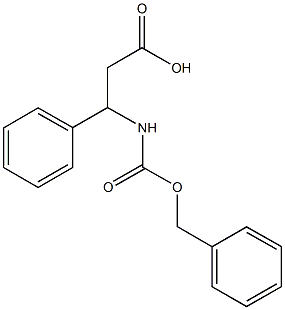 N-[(benzyloxy)carbonyl]-3-phenyl-beta-alanine 结构式