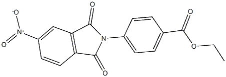 ethyl 4-{5-nitro-1,3-dioxo-1,3-dihydro-2H-isoindol-2-yl}benzoate 结构式