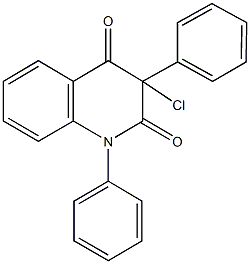 3-chloro-1,3-diphenyl-2,4(1H,3H)-quinolinedione 结构式