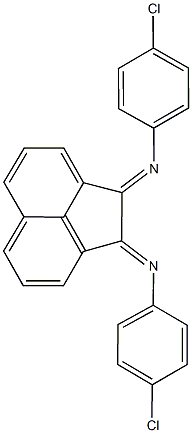 N-(4-chlorophenyl)-N-(2-[(4-chlorophenyl)imino]-1(2H)-acenaphthylenylidene)amine 结构式