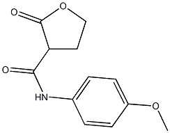 N-(4-methoxyphenyl)-2-oxotetrahydro-3-furancarboxamide 结构式