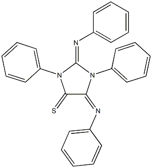 1,3-diphenyl-2,5-bis(phenylimino)-4-imidazolidinethione 结构式