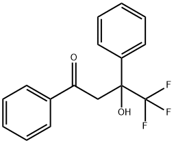 4,4,4-trifluoro-3-hydroxy-1,3-diphenyl-1-butanone 结构式