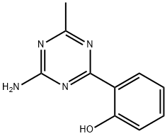 2-(4-amino-6-methyl-1,3,5-triazin-2-yl)phenol 结构式