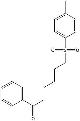 6-[(4-methylphenyl)sulfonyl]-1-phenyl-1-hexanone 结构式