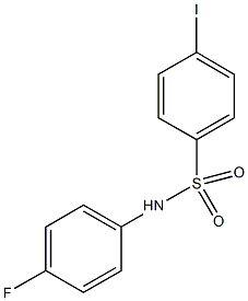 N-(4-fluorophenyl)-4-iodobenzenesulfonamide 结构式