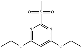4,6-diethoxy-2-pyrimidinyl methyl sulfone 结构式