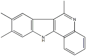 6,8,9-trimethyl-11H-indolo[3,2-c]quinoline 结构式