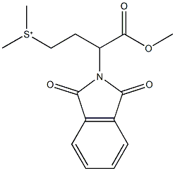[3-(1,3-dioxo-1,3-dihydro-2H-isoindol-2-yl)-4-methoxy-4-oxobutyl](dimethyl)sulfonium 结构式