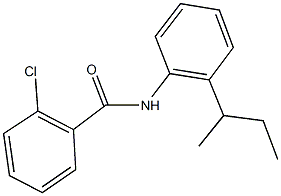 N-(2-sec-butylphenyl)-2-chlorobenzamide 结构式