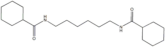 N-{6-[(cyclohexylcarbonyl)amino]hexyl}cyclohexanecarboxamide 结构式