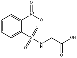 2-(2-硝基苯磺酰氨基)乙酸 结构式