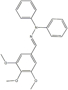 3,4,5-trimethoxybenzaldehyde diphenylhydrazone 结构式