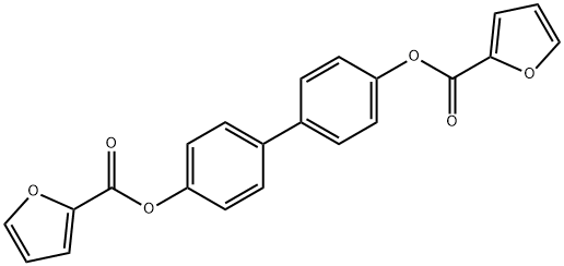 4'-(2-furoyloxy)[1,1'-biphenyl]-4-yl 2-furoate 结构式
