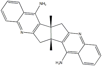 14-amino-6a,13a-dimethyl-6,6a,13,13a-tetrahydroquino[3',2':4,5]pentaleno[2,1-b]quinolin-7-ylamine 结构式