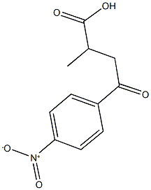 4-{4-nitrophenyl}-2-methyl-4-oxobutanoic acid 结构式