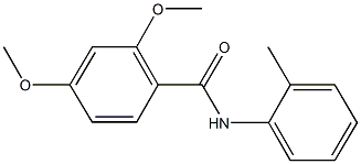 2,4-dimethoxy-N-(2-methylphenyl)benzamide 结构式