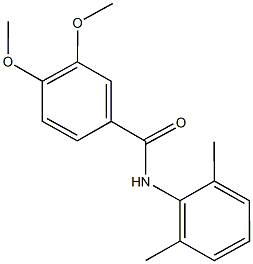 N-(2,6-dimethylphenyl)-3,4-dimethoxybenzamide 结构式