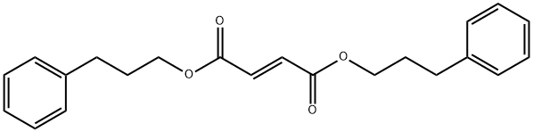 bis(3-phenylpropyl) 2-butenedioate 结构式