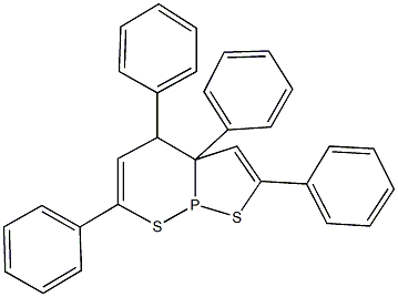 2,3a,4,6-tetraphenyl-3a,4-dihydro[1,2]thiaphospholo[2,3-b][1,2]thiaphosphinine 结构式