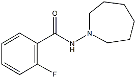 N-(1-azepanyl)-2-fluorobenzamide 结构式