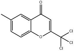 6-methyl-2-(trichloromethyl)-4H-chromen-4-one 结构式