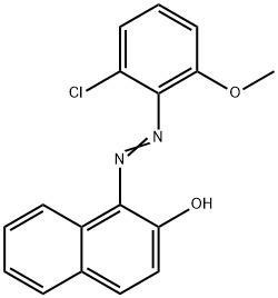 1-[(2-chloro-6-methoxyphenyl)diazenyl]-2-naphthol 结构式