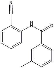 N-(2-cyanophenyl)-3-methylbenzamide 结构式