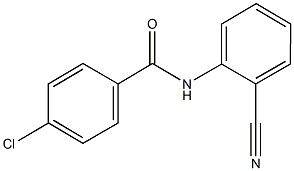 4-chloro-N-(2-cyanophenyl)benzamide 结构式