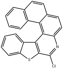 6-chloro[1]benzothieno[2,3-c]naphtho[1,2-f]quinoline 结构式