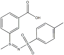 3-{methyl[(4-methylphenyl)sulfonyl]sulfinimidoyl}benzoic acid 结构式