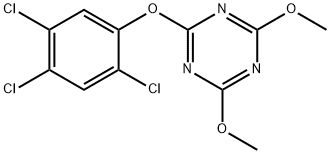 2,4-dimethoxy-6-(2,4,5-trichlorophenoxy)-1,3,5-triazine 结构式
