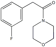 4-[(3-fluorophenyl)acetyl]morpholine 结构式