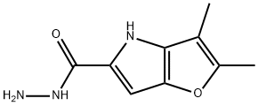 2,3-二甲基-4氢-呋喃[3,2-B]吡咯-5-碳酰肼 结构式